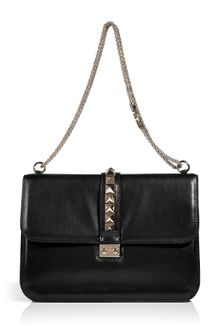 Valentino  Studded Shoulder Bag - Lyst