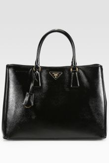 Prada Saffiano Vernice Tote - Lyst