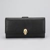 Alexander Mcqueen Skulldetailed Fold Wallet in Black - Lyst