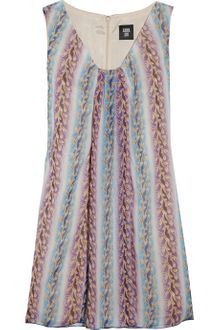 Anna Sui Printed Silkchiffon Dress - Lyst