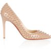 Christian Louboutin Pigalle 100 Spiked Patentleather Pumps in Pink (blush) - Lyst