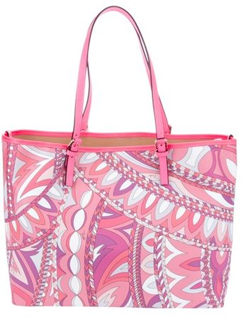 Emilio Pucci Printed Tote - Lyst