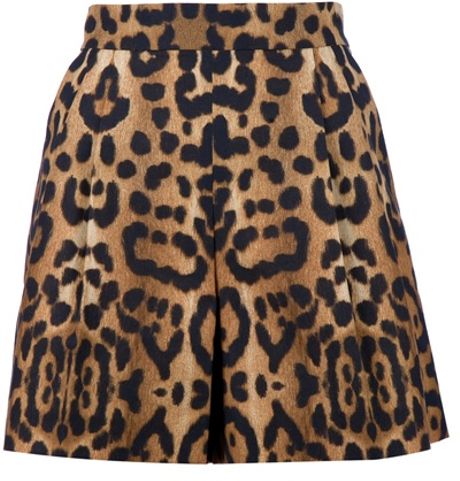 Giambattista Valli Leopard Print Shorts in Animal (leopard) - Lyst