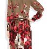 Gucci Floralprint Silkgeorgette Dress in Brown (floral) - Lyst