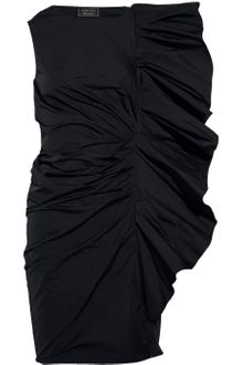 Lanvin Structured Ruffle Taffeta Dress - Lyst