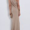 Elie Saab One Shoulder Draped Gown in Beige (black) - Lyst