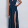 Elie Saab Chiffon Beaded Cap Sleeve Gown in Blue (cherry) - Lyst
