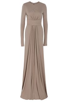 Elie Saab Long Sleeved Jersey Gown - Lyst