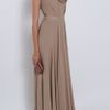 Elie Saab Strapless Bow Gown in Brown (nude) - Lyst