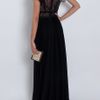 Elie Saab Cap Sleeve Lace Body Gown in Red - Lyst