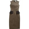 Givenchy Peplum Back Dress in Green - Lyst