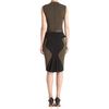 Givenchy Peplum Back Dress in Green - Lyst