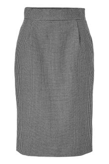 Jil Sander Black and White Houndstooth Check Pencil Skirt - Lyst