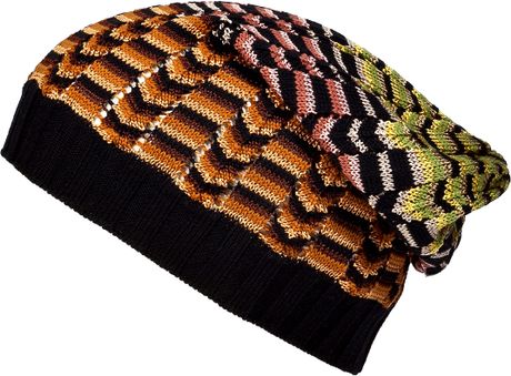 Missoni Topaz and Peridot Geometric Beanie in Multicolor (multi) - Lyst