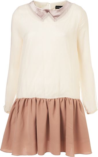 Topshop Faux Collar Dress By Sister Jane - Lyst