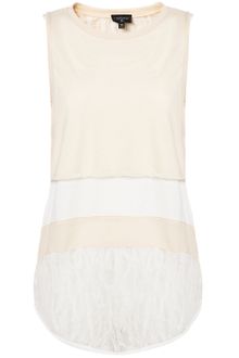 Topshop Reclaim To Wear Frill Vest - Lyst