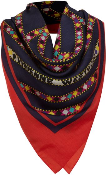 Vivienne Westwood Ribbon Orb Square Scarf - Lyst