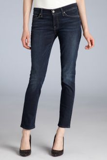 7 For All Mankind Blue Stretch Denim Skinny Jeans - Lyst