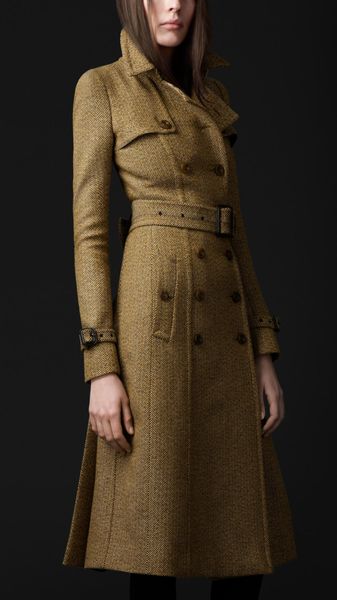 Burberry Prorsum Tailored Wool Trench Coat - Lyst
