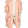 Chloé Quilted Face Angora Coat with Nappa Trim in Pink - Lyst