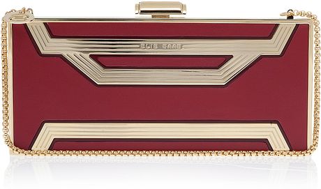 Elie Saab Rectangle Box Clutch Bag in Red - Lyst