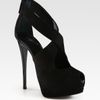 Giuseppe Zanotti Suede and Patent Leather Platform Sandals in Black - Lyst