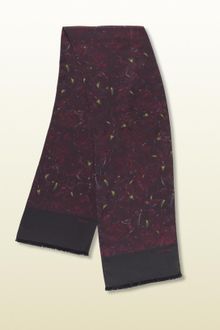 Gucci Didim Iris Print Silk Scarf - Lyst