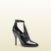 Gucci Jane High Heel Patent Leather Bootie in Black - Lyst
