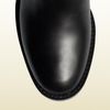 Gucci Stirrup Low Heel Leather Boot in Black - Lyst