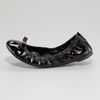 Tory Burch Eddie Patent Ballerina Flat in Black - Lyst
