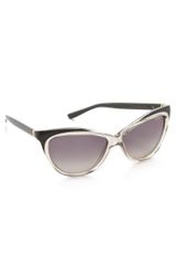 Yves Saint Laurent Exaggerated Cat Eye Sunglasses
