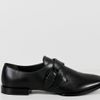 Alexander Wang Monk Strap Flat  in Black (ruby) - Lyst