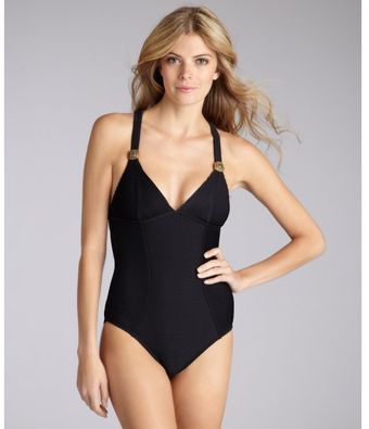 Badgley Mischka X Back One Piece Swimsuit - Lyst
