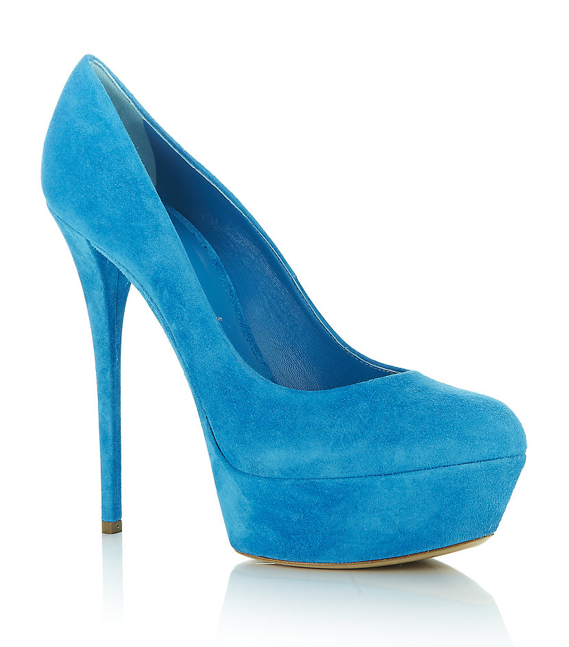 turquoise platform heels