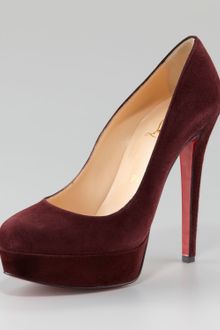 Christian Louboutin Bianca Suede Platform Pump - Lyst