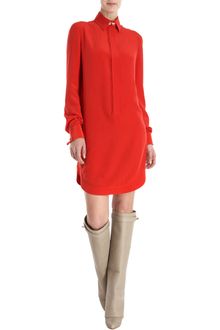 Givenchy Long Sleeve Shirt Dress - Lyst
