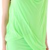 Helmut Lang Viscose Film Draped Maxi Dress in Green - Lyst