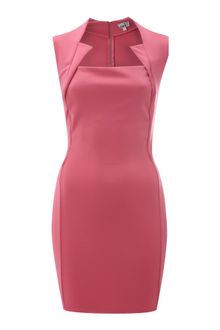 John Zack Sleeveless Cut Away Scuba Shift Dress - Lyst