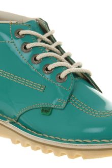 Kickers Kick Hi Womens Turquoise Patent - Lyst