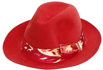 Manuel Vanni Rabbit Felt with Silk Band Hat - Lyst