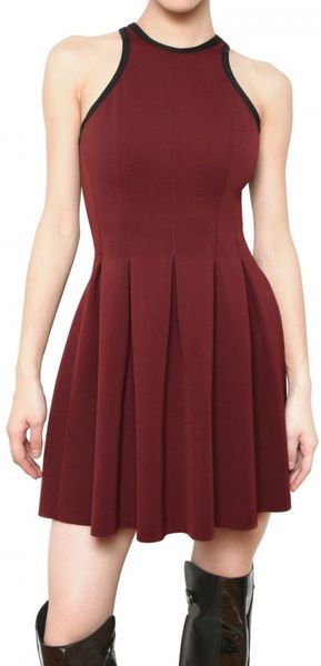 Alexander Wang Bonded Neoprene Jersey Fit Flare Dress - Lyst