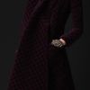 Burberry Prorsum Velvet Quilted Blanket Coat in Purple - Lyst