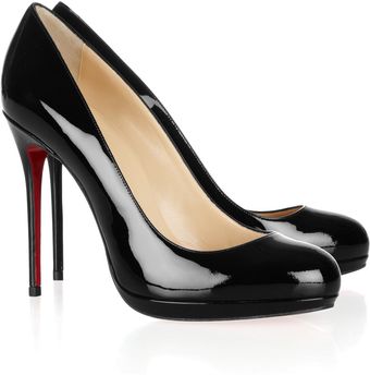 Christian Louboutin Filo 120 Patentleather Pumps - Lyst