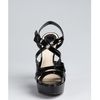 Dior Black Patent Leather Cannage Peep Toe Platforms in Black - Lyst