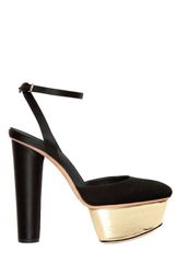 Giambattista Valli Suede and Satin Sandals