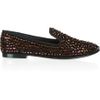 Giuseppe Zanotti Swarovski Crystalembellished Suede Loafers in Brown (black) - Lyst