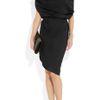 Halston Heritage Oneshoulder Satin Dress in Black - Lyst