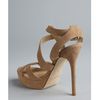 Jimmy Choo Nude Suede Vamp Platform Sandals in Beige (nude) - Lyst