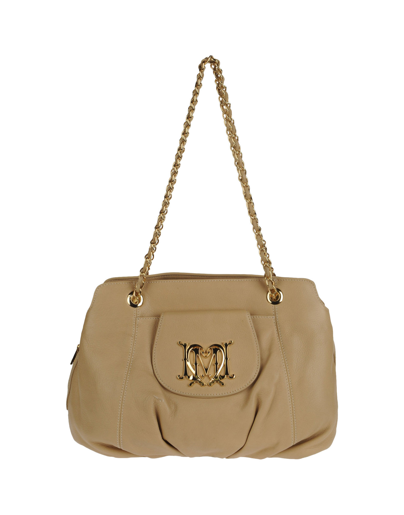 Love Moschino Medium Leather Bag in Beige Lyst