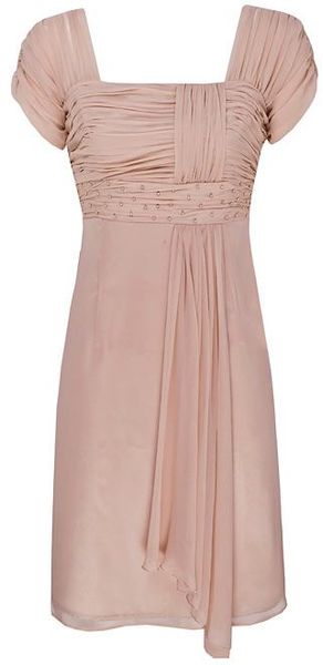 Minuet Petite Peach Silk Beaded Vintage Dress in Pink | Lyst